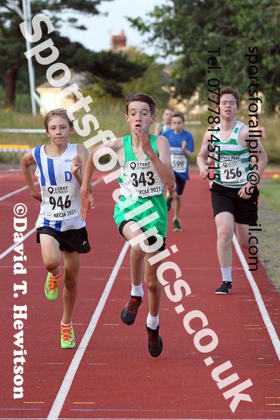 1500 metres, 2021 North East Grand Prix 5, Monkton, Wednesday, July 21st. Photo: David T. Hewitson/Sports for All Pics